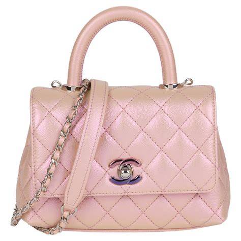 chanel coco handle mini size in cm|mini coco handle iridescent.